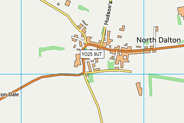 YO25 9UT map - OS VectorMap District (Ordnance Survey)