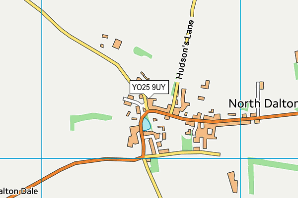 YO25 9UY map - OS VectorMap District (Ordnance Survey)