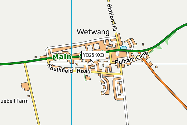YO25 9XQ map - OS VectorMap District (Ordnance Survey)