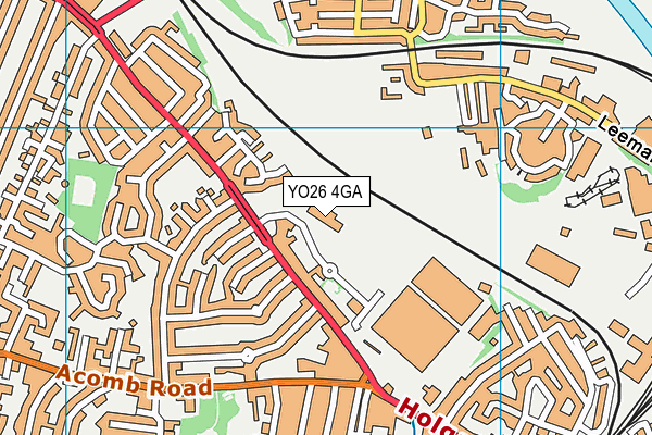 YO26 4GA map - OS VectorMap District (Ordnance Survey)
