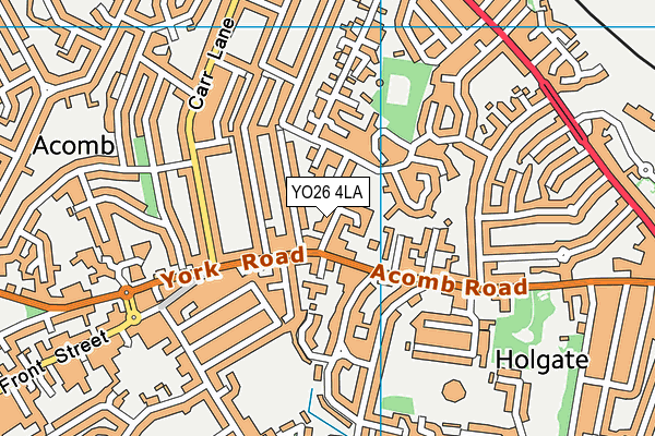 YO26 4LA map - OS VectorMap District (Ordnance Survey)