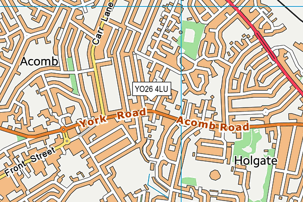YO26 4LU map - OS VectorMap District (Ordnance Survey)