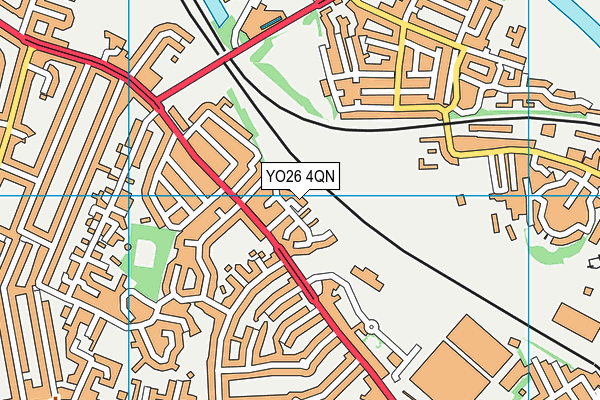 YO26 4QN map - OS VectorMap District (Ordnance Survey)