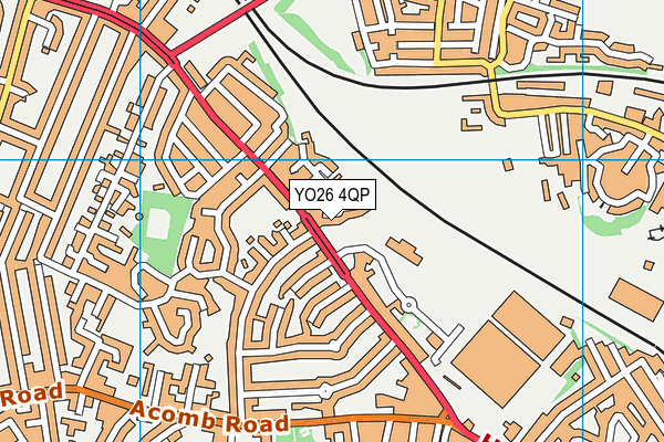 YO26 4QP map - OS VectorMap District (Ordnance Survey)
