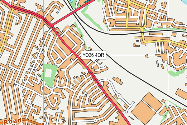 YO26 4QR map - OS VectorMap District (Ordnance Survey)