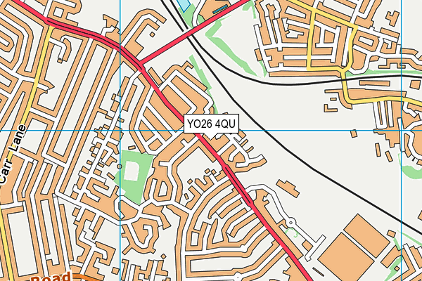 YO26 4QU map - OS VectorMap District (Ordnance Survey)