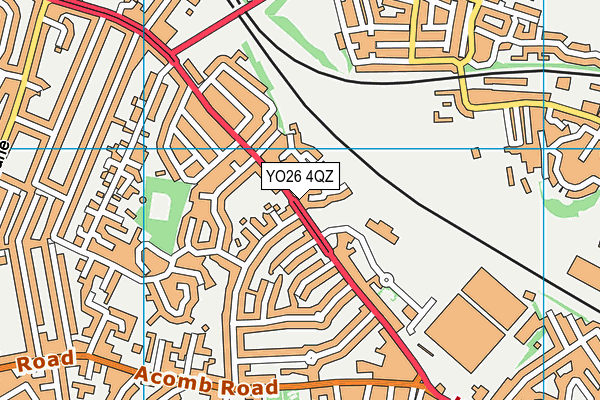 YO26 4QZ map - OS VectorMap District (Ordnance Survey)