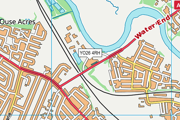 YO26 4RH map - OS VectorMap District (Ordnance Survey)