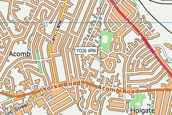 YO26 4RN map - OS VectorMap District (Ordnance Survey)