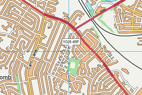 YO26 4RP map - OS VectorMap District (Ordnance Survey)