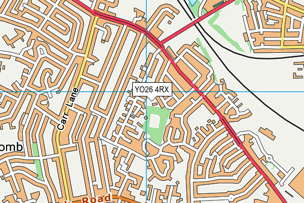 YO26 4RX map - OS VectorMap District (Ordnance Survey)