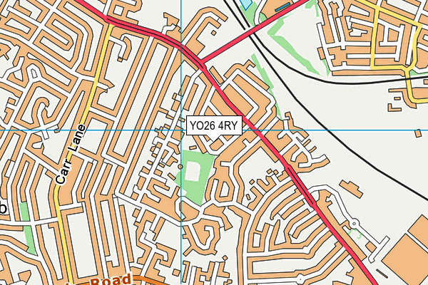 YO26 4RY map - OS VectorMap District (Ordnance Survey)