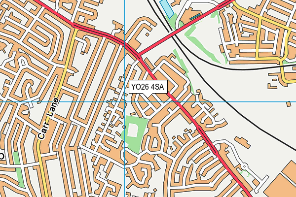 YO26 4SA map - OS VectorMap District (Ordnance Survey)