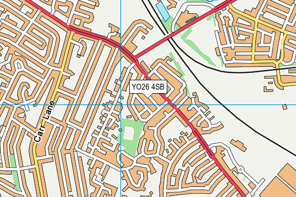 YO26 4SB map - OS VectorMap District (Ordnance Survey)