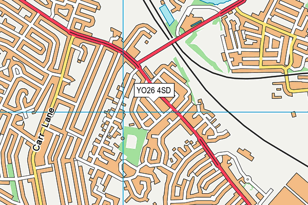 YO26 4SD map - OS VectorMap District (Ordnance Survey)