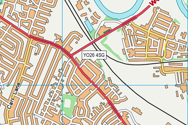 YO26 4SG map - OS VectorMap District (Ordnance Survey)