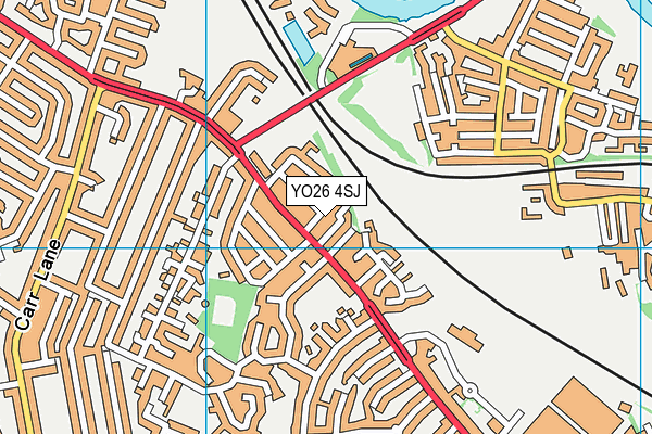 YO26 4SJ map - OS VectorMap District (Ordnance Survey)