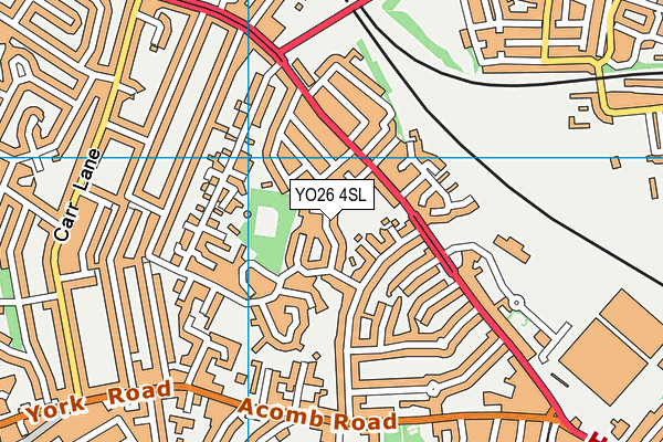 YO26 4SL map - OS VectorMap District (Ordnance Survey)