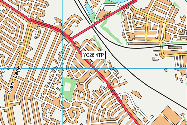 YO26 4TP map - OS VectorMap District (Ordnance Survey)