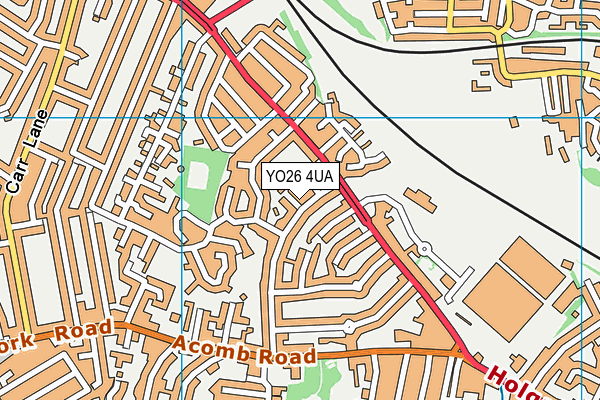 YO26 4UA map - OS VectorMap District (Ordnance Survey)