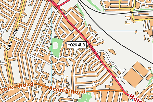 YO26 4UB map - OS VectorMap District (Ordnance Survey)