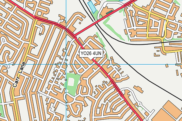YO26 4UN map - OS VectorMap District (Ordnance Survey)