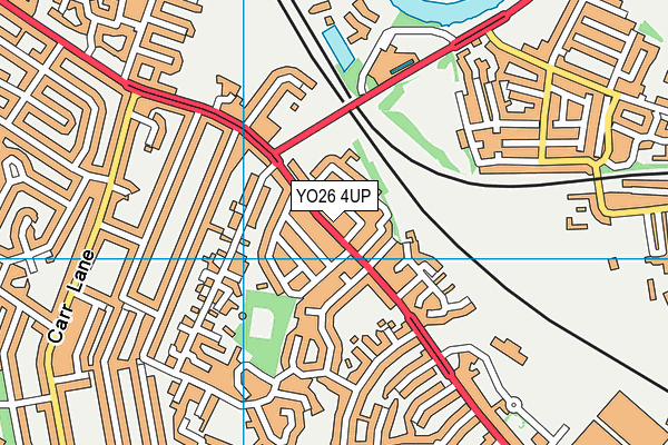 YO26 4UP map - OS VectorMap District (Ordnance Survey)