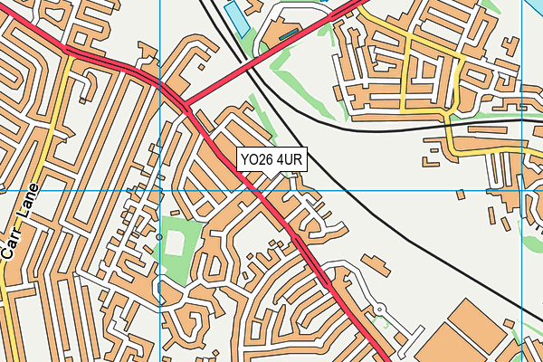 YO26 4UR map - OS VectorMap District (Ordnance Survey)