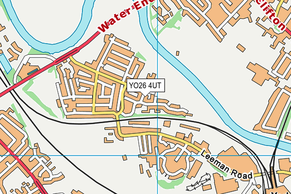 YO26 4UT map - OS VectorMap District (Ordnance Survey)