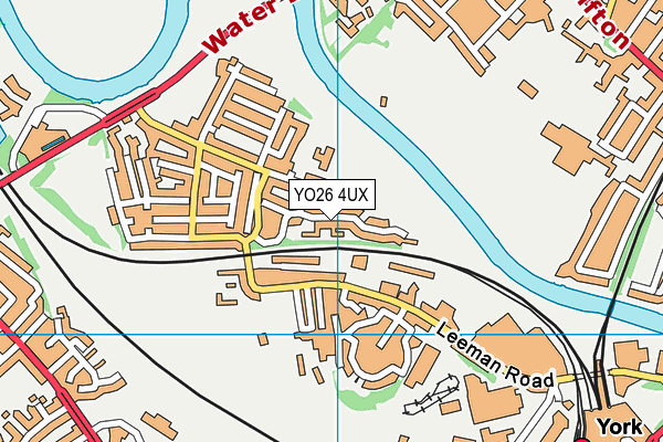 YO26 4UX map - OS VectorMap District (Ordnance Survey)