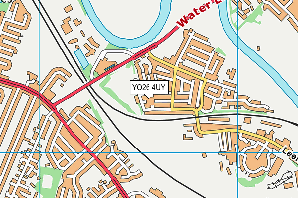 YO26 4UY map - OS VectorMap District (Ordnance Survey)