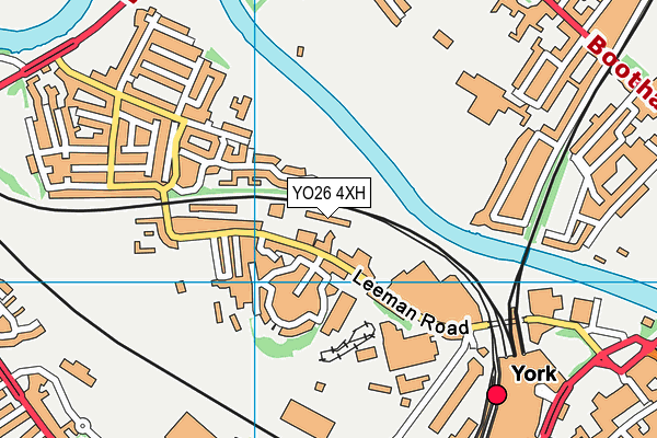 YO26 4XH map - OS VectorMap District (Ordnance Survey)