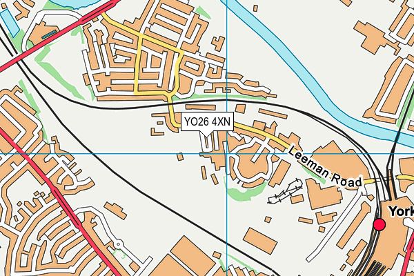 YO26 4XN map - OS VectorMap District (Ordnance Survey)