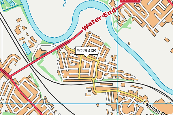 YO26 4XR map - OS VectorMap District (Ordnance Survey)