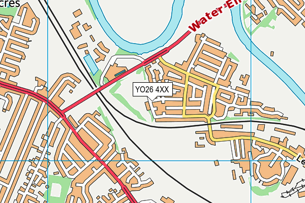 YO26 4XX map - OS VectorMap District (Ordnance Survey)