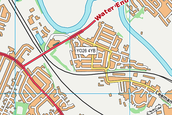 YO26 4YB map - OS VectorMap District (Ordnance Survey)