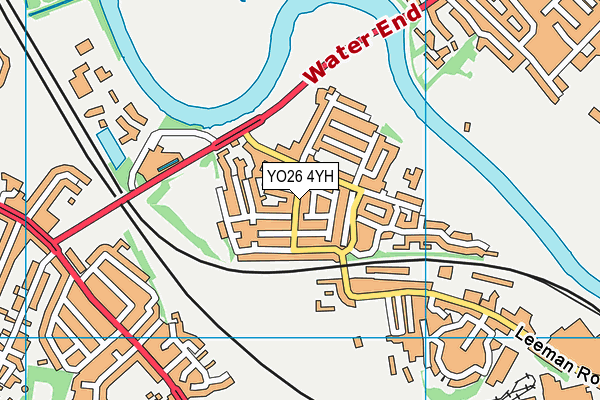 YO26 4YH map - OS VectorMap District (Ordnance Survey)