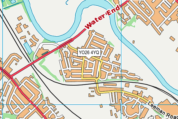 YO26 4YQ map - OS VectorMap District (Ordnance Survey)