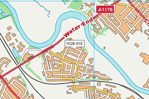 YO26 4YX map - OS VectorMap District (Ordnance Survey)