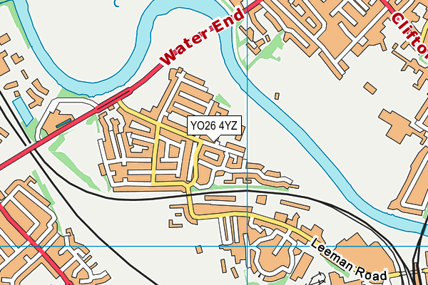 YO26 4YZ map - OS VectorMap District (Ordnance Survey)