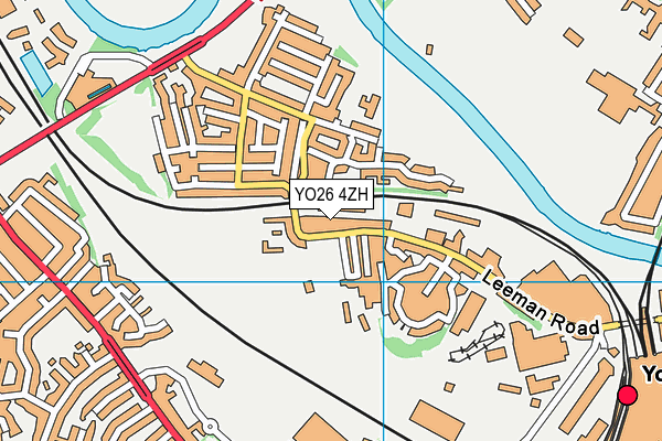 YO26 4ZH map - OS VectorMap District (Ordnance Survey)