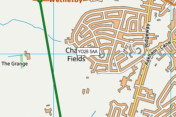 YO26 5AA map - OS VectorMap District (Ordnance Survey)