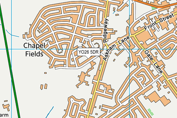 YO26 5DR map - OS VectorMap District (Ordnance Survey)