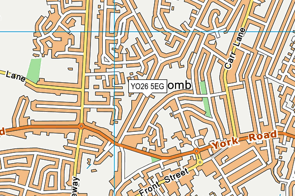 YO26 5EG map - OS VectorMap District (Ordnance Survey)