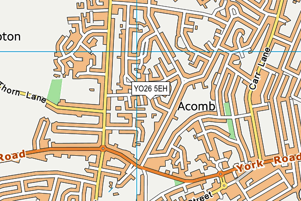 YO26 5EH map - OS VectorMap District (Ordnance Survey)