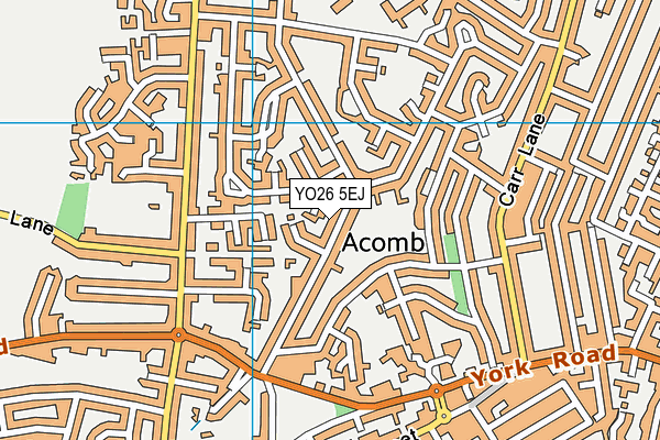 YO26 5EJ map - OS VectorMap District (Ordnance Survey)