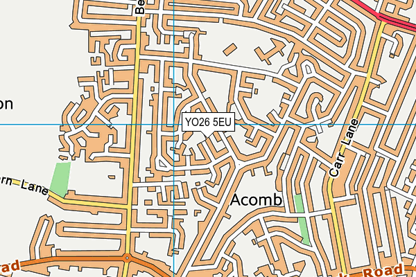 YO26 5EU map - OS VectorMap District (Ordnance Survey)