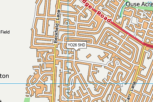 YO26 5HD map - OS VectorMap District (Ordnance Survey)
