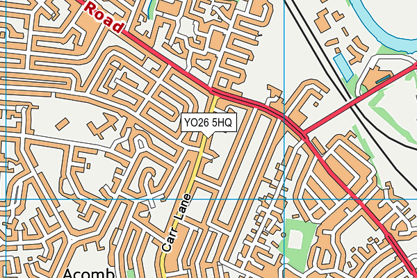 YO26 5HQ map - OS VectorMap District (Ordnance Survey)
