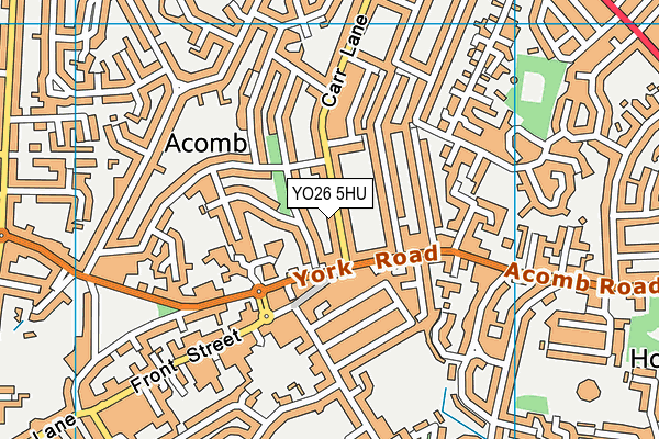 YO26 5HU map - OS VectorMap District (Ordnance Survey)